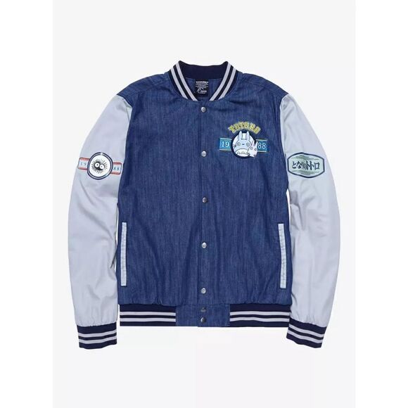 Studio Ghibli My Neighbor Totoro Circle Portrait Varsity Jacket Size L - Picture 9 of 10